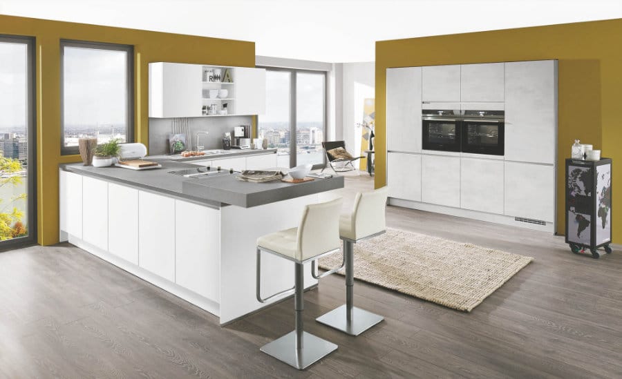 moderne Küche in weiss